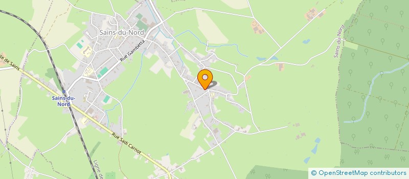 localisation de l'entreprise MADAME CELINE ARNOULD  SAINS-DU-NORD