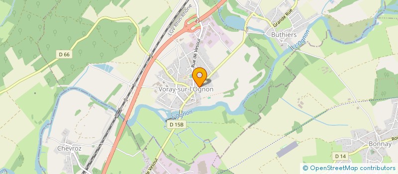 localisation de l'entreprise MADAME CELINE ARROUEY  VORAY-SUR-L'OGNON