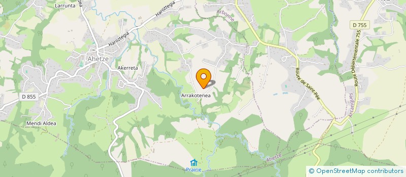 localisation de l'entreprise MADAME CELINE ARRUTI  AHETZE