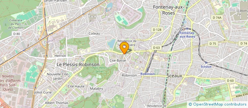 localisation de l'entreprise MADAME CELINE ARSALANPOUR MOGHADAM  LE PLESSIS-ROBINSON