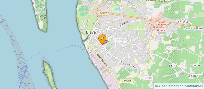 localisation de l'entreprise MADAME CELINE AUBARBIER à BLAYE