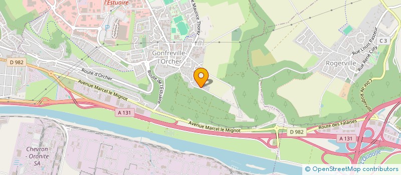 localisation de l'entreprise MADAME CELINE AUBE  GONFREVILLE-L'ORCHER