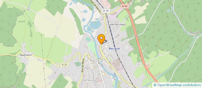 localisation de l'entreprise MADAME CELINE AUBERT  BACCARAT