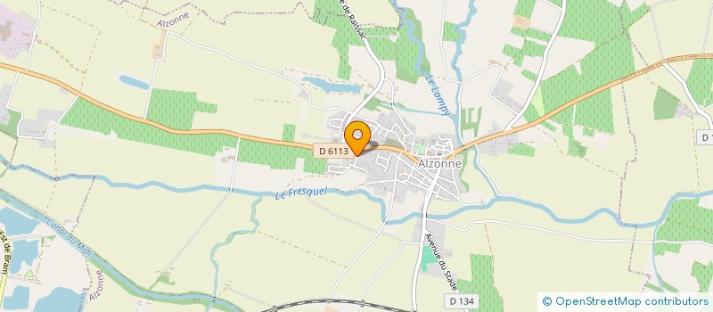 localisation de l'entreprise MADAME CELINE AUBERT  ALZONNE