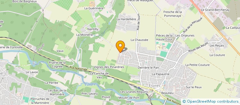 localisation de l'entreprise MADAME CELINE AUBERT  ESVRES