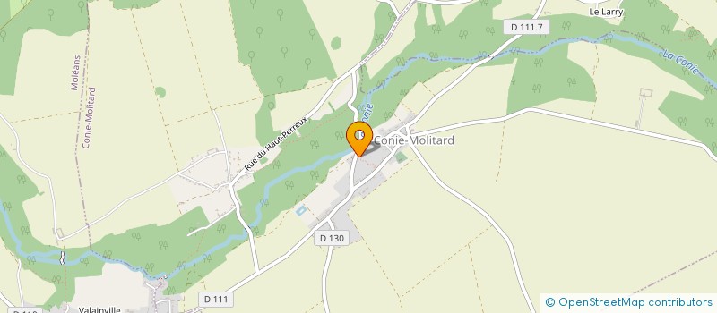 localisation de l'entreprise MADAME CELINE AUBRY à CONIE-MOLITARD