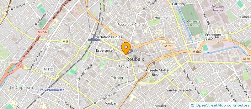 localisation de l'entreprise MADAME CELINE AUCOURT  ROUBAIX