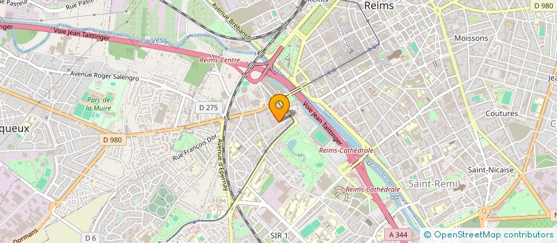 localisation de l'entreprise MADAME CELINE AUDEVAL  REIMS