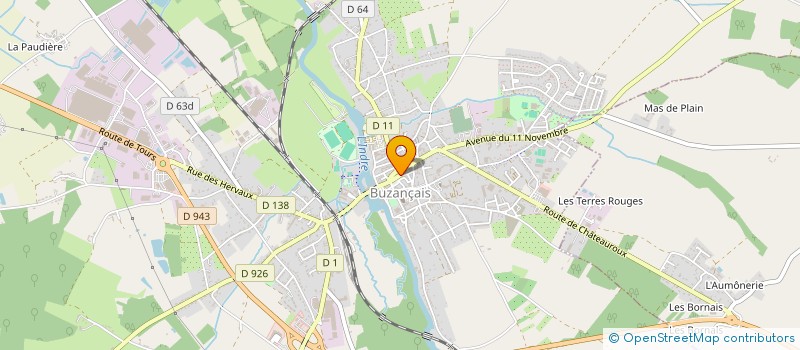 localisation de l'entreprise MADAME CELINE AUGER à BUZANCAIS