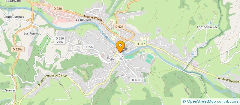 localisation de l'entreprise MADAME CELINE AUSTRUY à ESPALION