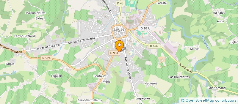 localisation de l'entreprise MADAME CELINE AVERT à EAUZE