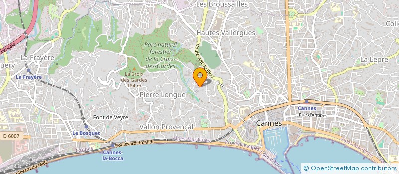 localisation de l'entreprise MADAME CELINE BACHELARD à CANNES