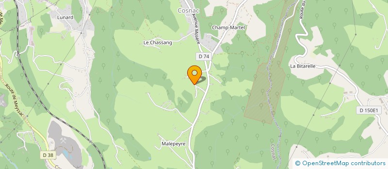 localisation de l'entreprise MADAME CELINE BACHIER  COSNAC