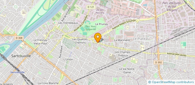 localisation de l'entreprise MADAME CELINE BADINI  SARTROUVILLE