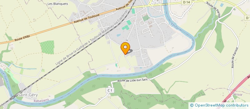 localisation de l'entreprise MADAME CELINE BADORC à LISLE-SUR-TARN