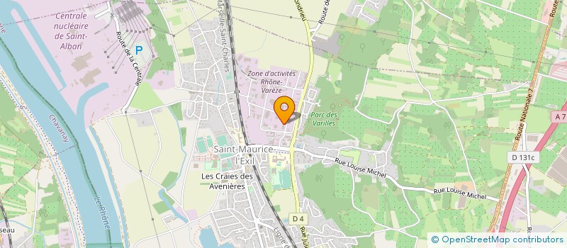 localisation de l'entreprise MADAME CELINE BADURAUX à SAINT-MAURICE-L'EXIL