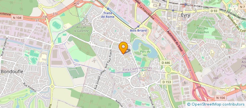 localisation de l'entreprise MADAME CELINE BAECHLER  EVRY-COURCOURONNES