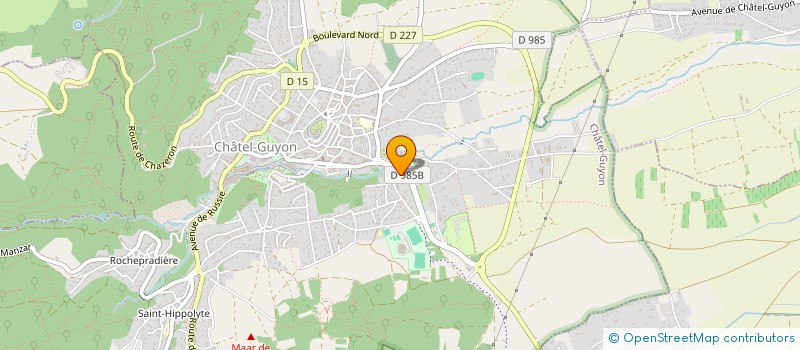 localisation de l'entreprise MADAME CELINE BAFOIL  CHATELGUYON