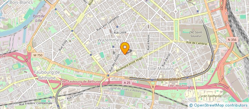 localisation de l'entreprise MADAME CELINE BAILLET à LILLE