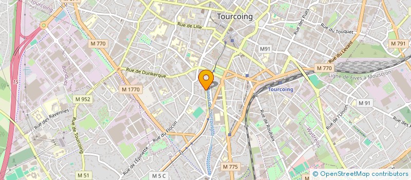 localisation de l'entreprise MADAME CELINE BAILLEUL à TOURCOING