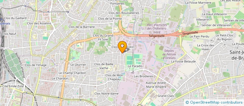 localisation de l'entreprise MADAME CELINE BAILLY  ORLEANS