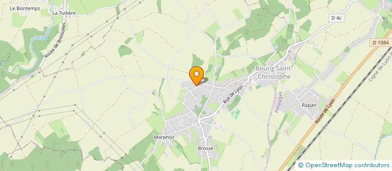 localisation de l'entreprise MADAME CELINE BALFIN  BOURG-SAINT-CHRISTOPHE