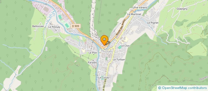 localisation de l'entreprise MADAME CELINE BALLAND  THONES