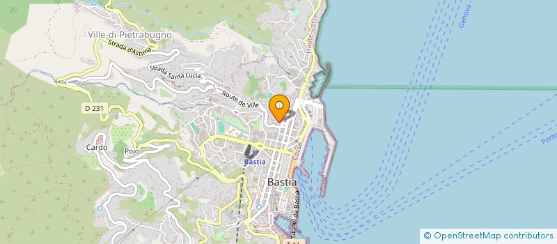 localisation de l'entreprise MADAME CELINE BALLI à BASTIA