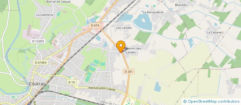 localisation de l'entreprise MADAME CELINE BALSERA  COUTRAS