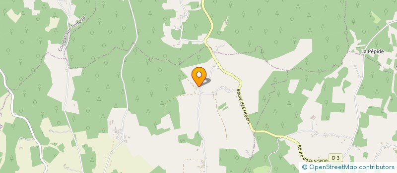 localisation de l'entreprise MADAME CELINE BARATEAU  BRANTOME EN PERIGORD