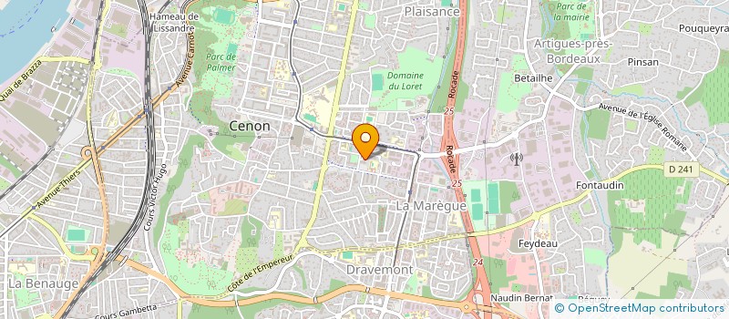 localisation de l'entreprise MADAME CELINE BARBAZANGE  CENON