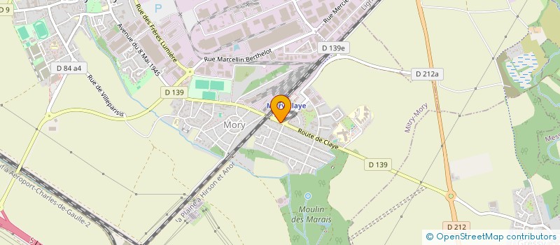 localisation de l'entreprise MADAME CELINE BARBIER  MITRY-MORY