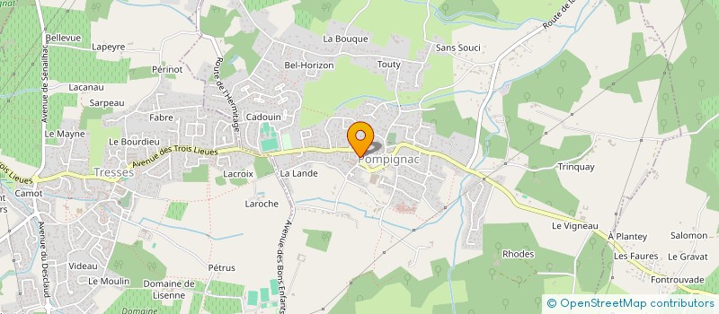 localisation de l'entreprise MADAME CELINE BARBOSA  POMPIGNAC