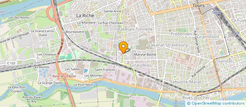 localisation de l'entreprise MADAME CELINE BARBOSA MARQUES  TOURS