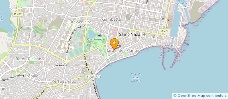 localisation de l'entreprise MADAME CELINE BARBOU à SAINT-NAZAIRE