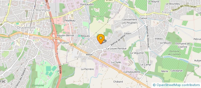 localisation de l'entreprise MADAME CELINE BARDEAU à VILLENAVE-D'ORNON