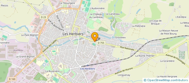 localisation de l'entreprise MADAME CELINE BARDIN à LES HERBIERS