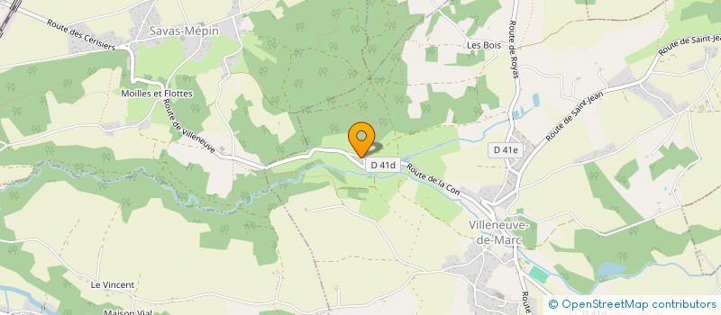 localisation de l'entreprise MADAME CELINE BARDIN  VILLENEUVE-DE-MARC