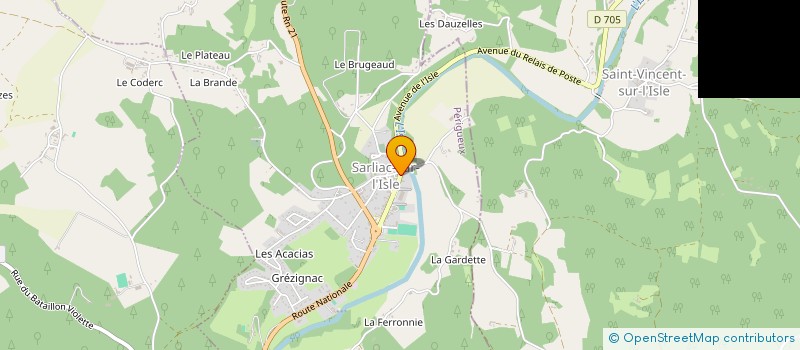 localisation de l'entreprise MADAME CELINE BARILLOT  SARLIAC-SUR-L'ISLE