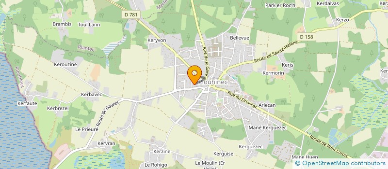 localisation de l'entreprise MADAME CELINE BARRAU à PLOUHINEC