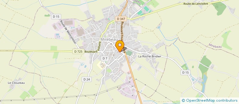 localisation de l'entreprise MADAME CELINE BARRAUD  MIREBEAU