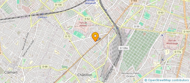 localisation de l'entreprise MADAME CELINE BARRETTE  CLAMART