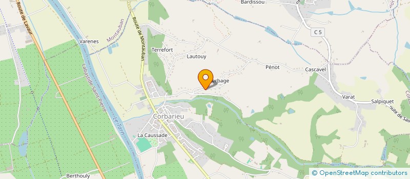 localisation de l'entreprise MADAME CELINE BARRIERE  CORBARIEU