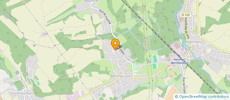 localisation de l'entreprise MADAME CELINE BARTIS  BERTHECOURT