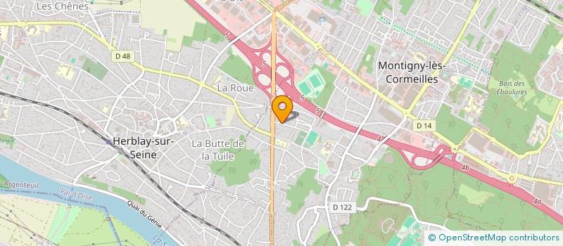 localisation de l'entreprise MADAME CELINE BARUCH  MONTIGNY-LES-CORMEILLES