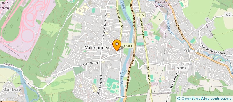 localisation de l'entreprise MADAME CELINE BASSET  VALENTIGNEY