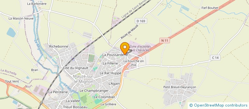 localisation de l'entreprise MADAME CELINE BAUDOUIN à MAUZE-SUR-LE-MIGNON