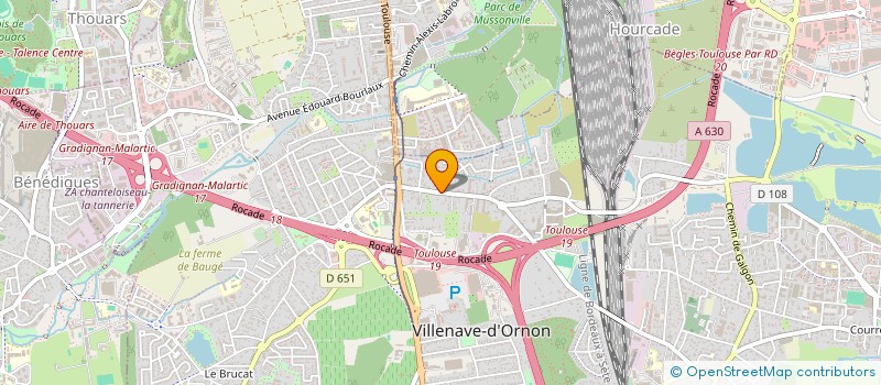 localisation de l'entreprise MADAME CELINE BAUDOUR  VILLENAVE-D'ORNON