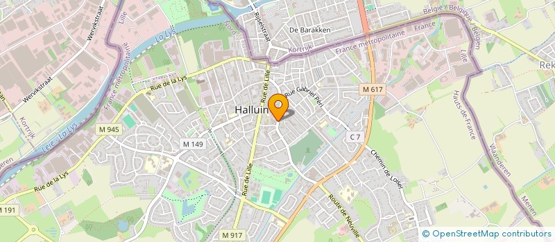 localisation de l'entreprise MADAME CELINE BAUQUIER  HALLUIN
