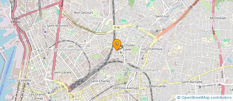 localisation de l'entreprise MADAME CELINE BAUR à MARSEILLE